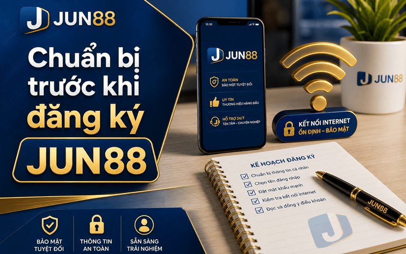 Chuẩn bị trước khi đăng ký JUN88