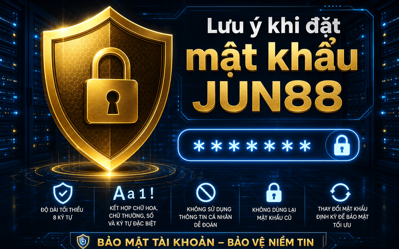 Lưu ý khi đặt mật khẩu JUN88